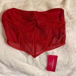 SHEIN Scarlet Mesh Corset